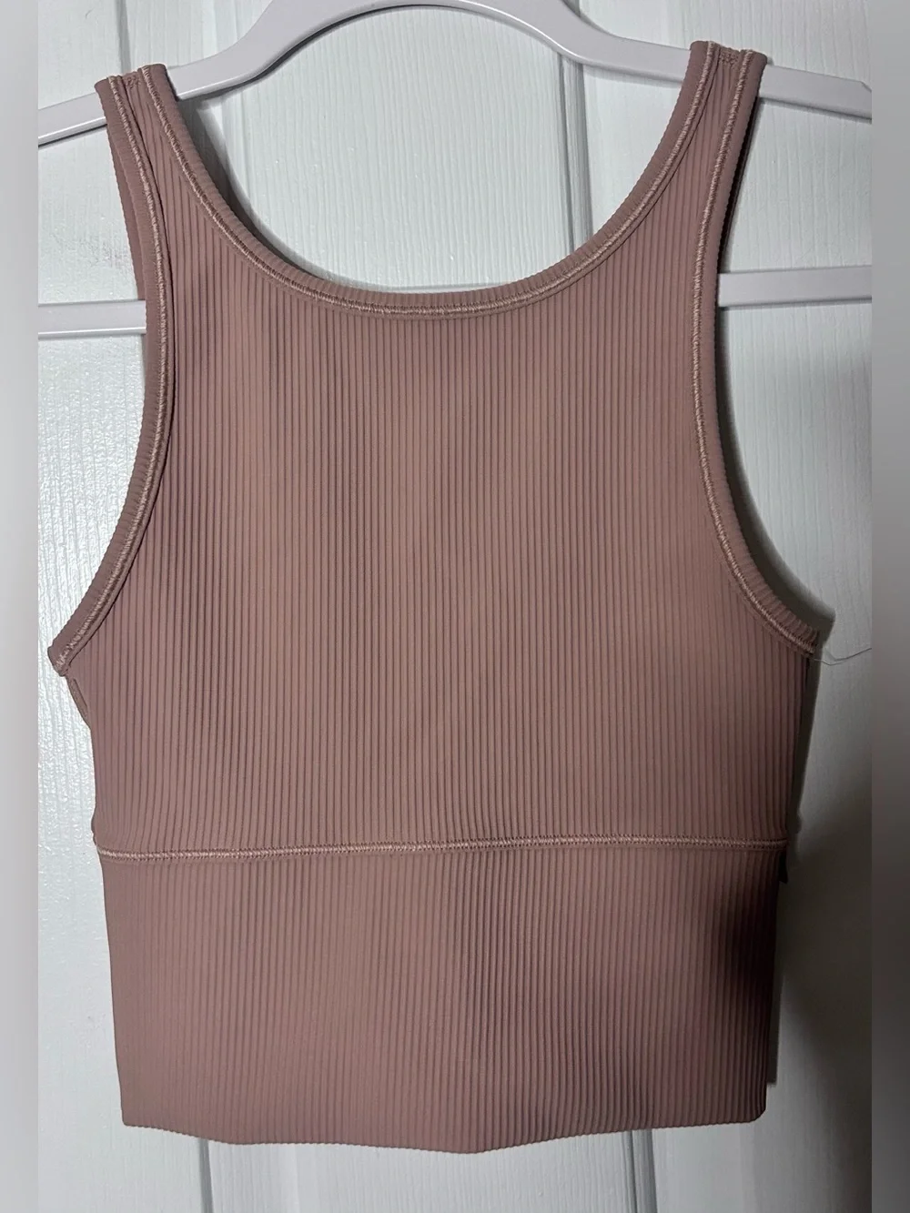 NWOT Lululemon Power Pivot Ribbed Tank Top- Pink Clay/ Size 0